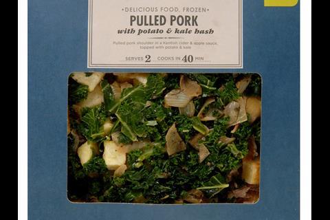 M&S frozen ready meal: pulled pork hash